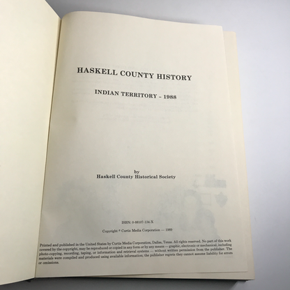 Haskell County History - 1989