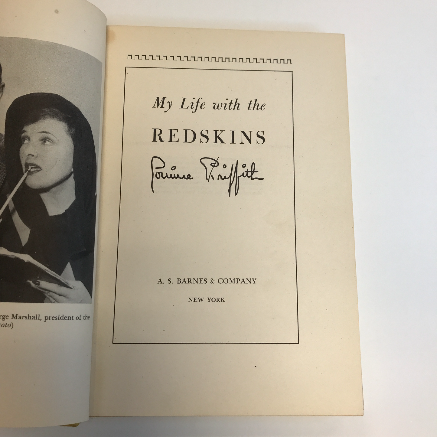 My Life with the Redskins - Pauline Griffith - 1st Edition - 1947