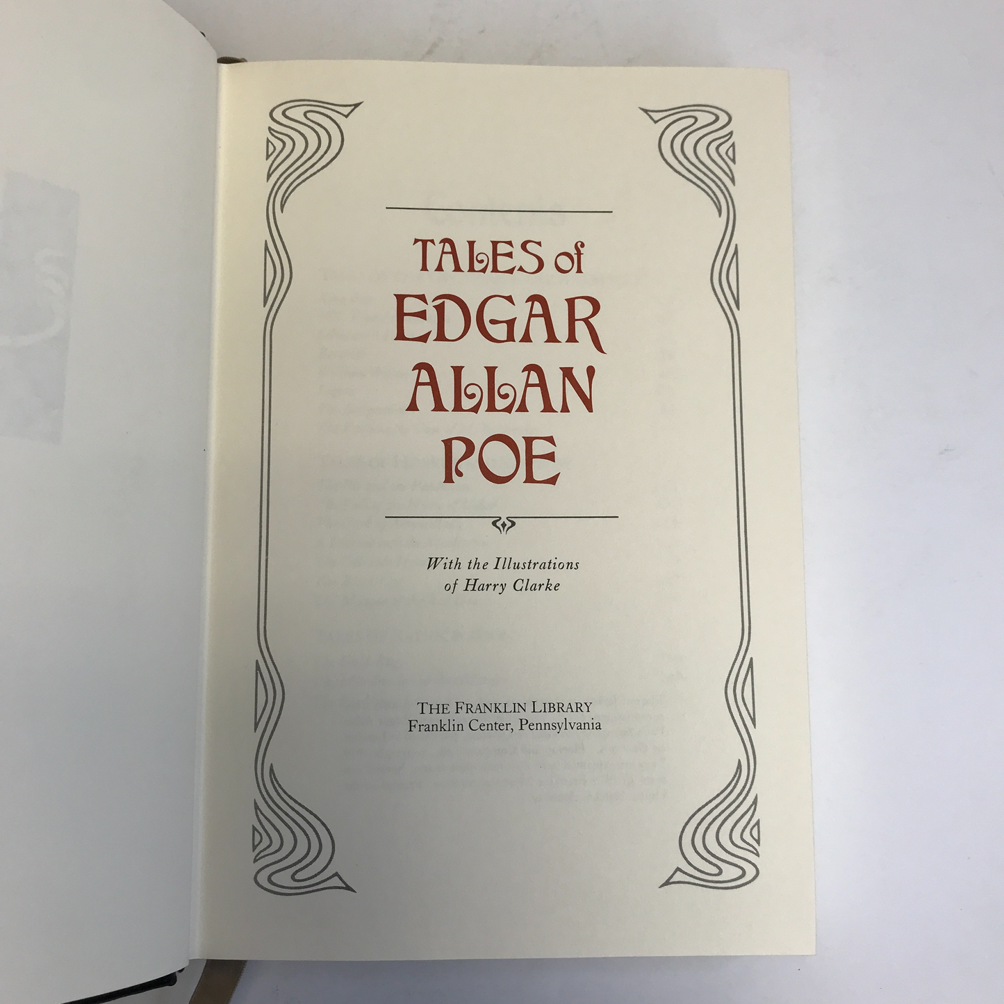 Tales of Edgar Allen Poe - Illustrated by Harry Clarke - Franklin Library - 1979