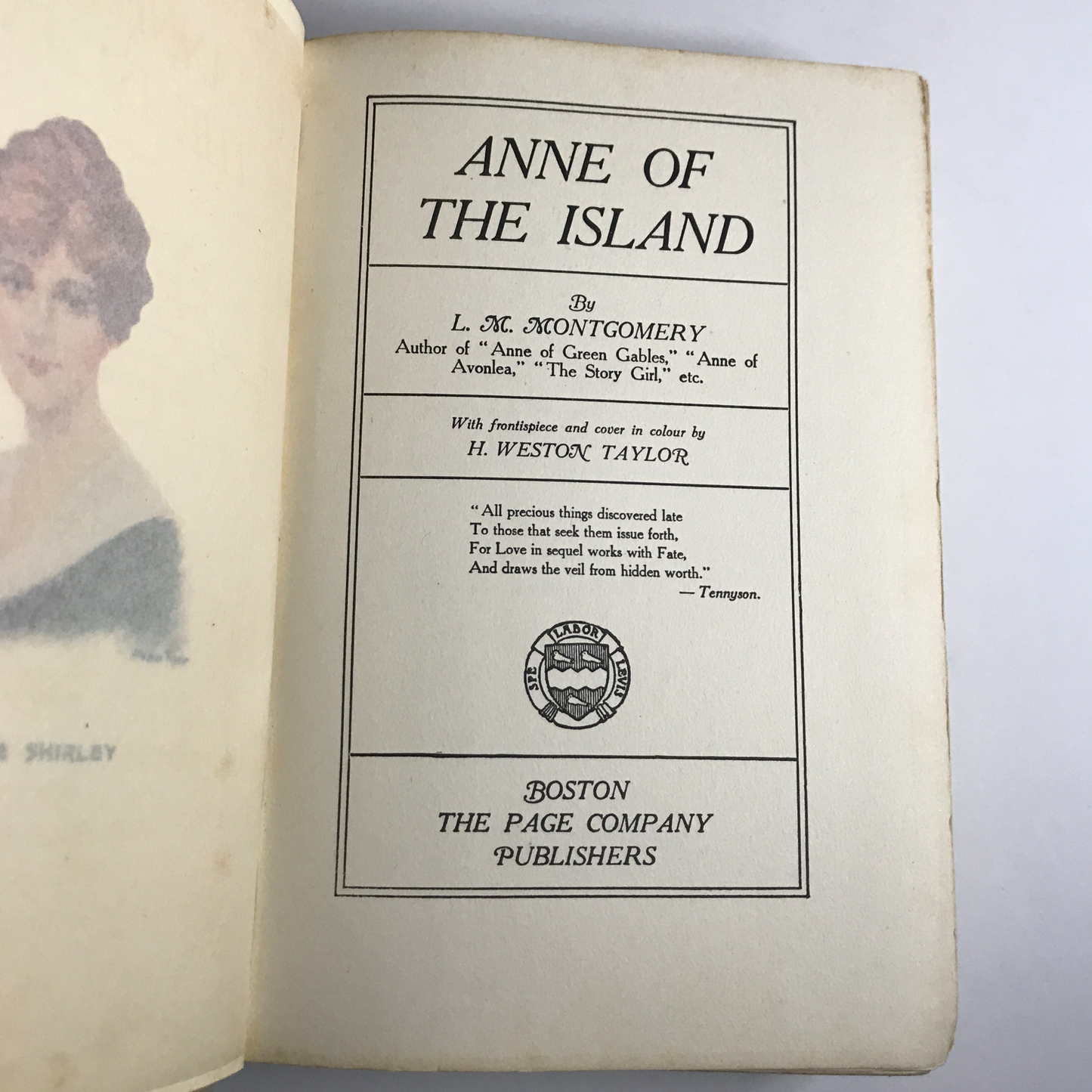 Anne of the Island - L. M. Montgomery - 1920