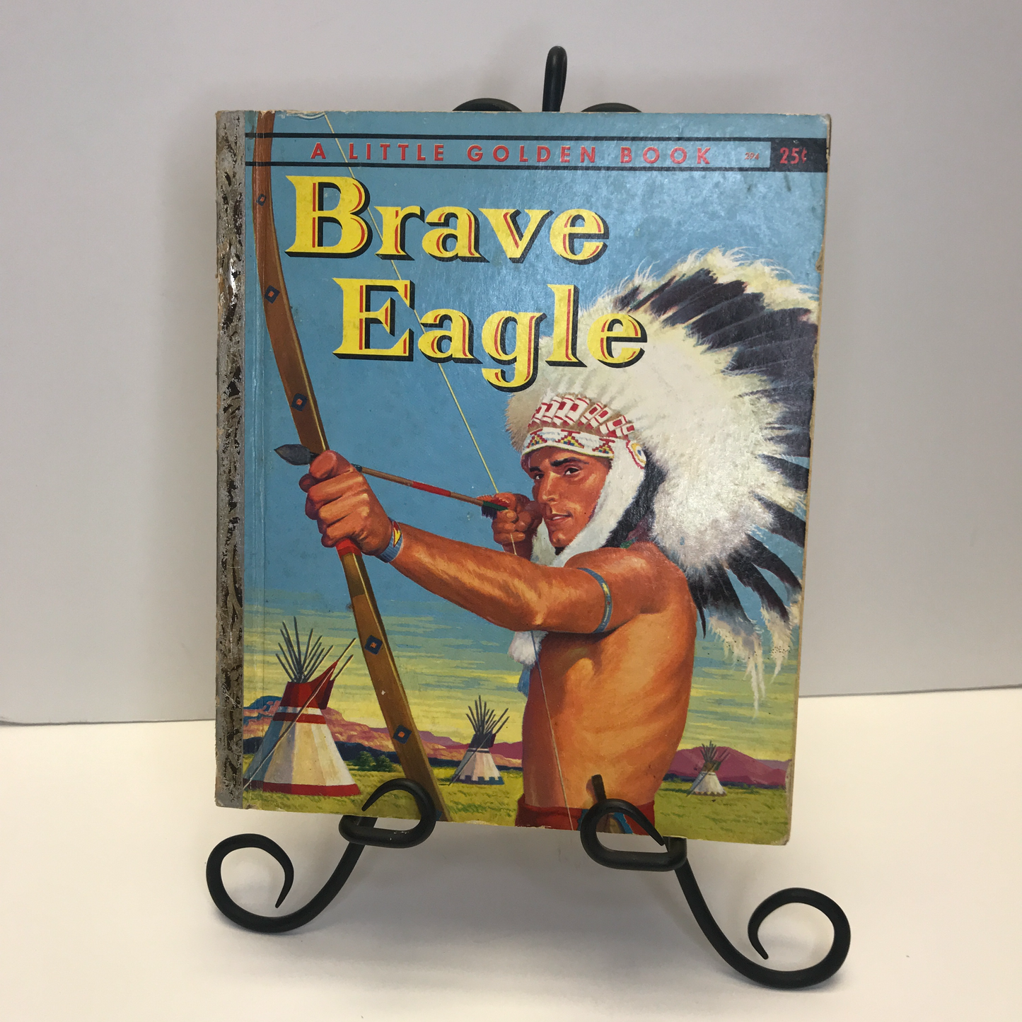 Brave Eagle-A Little Golden Book- Charles Spain Verral "A"-Print 1957