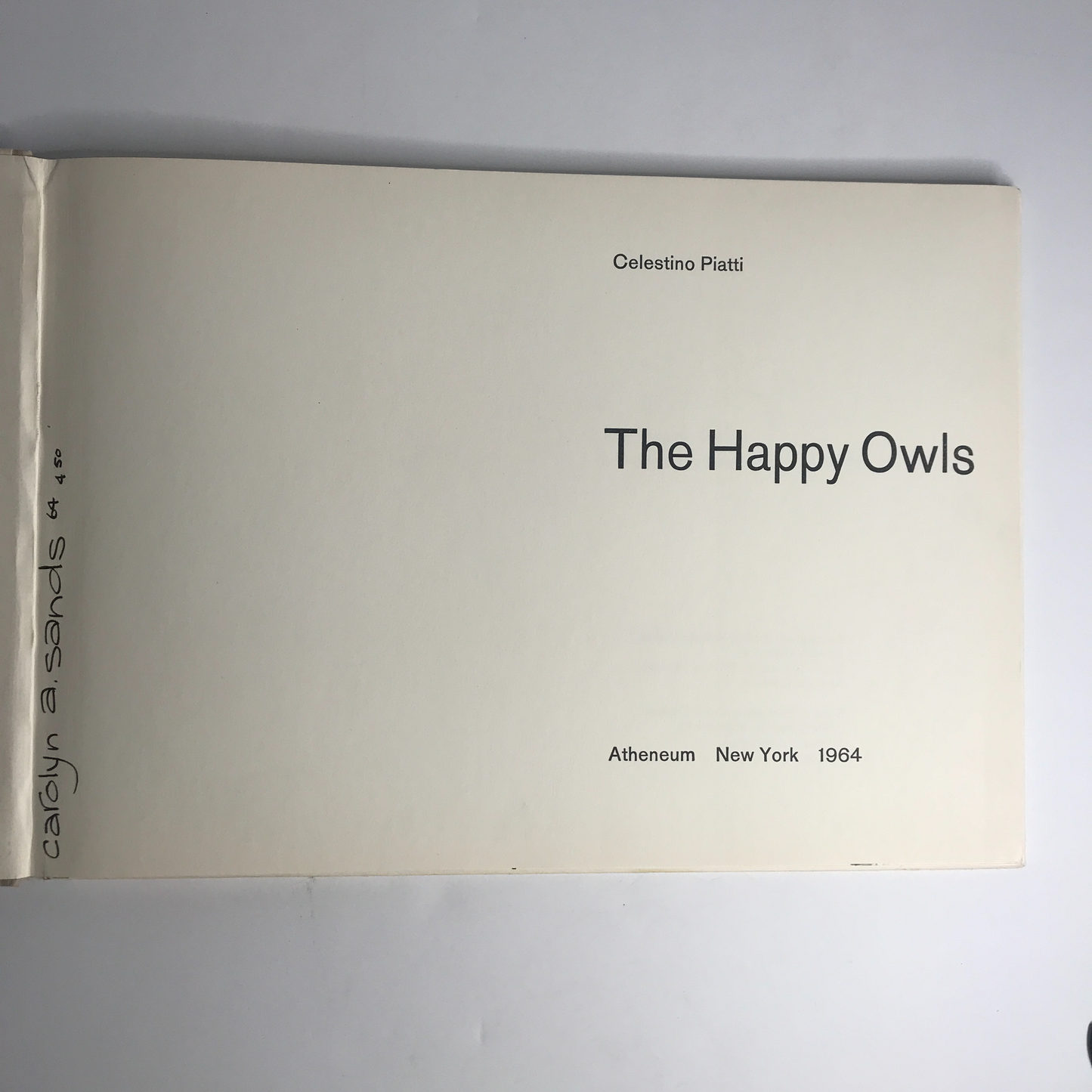 The Happy Owls - Celestino Patti - 1st American Edition - 1963