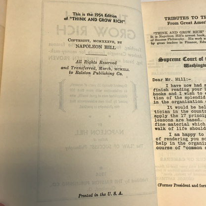 Think and Grow Rich - Napolean Hill - 1954