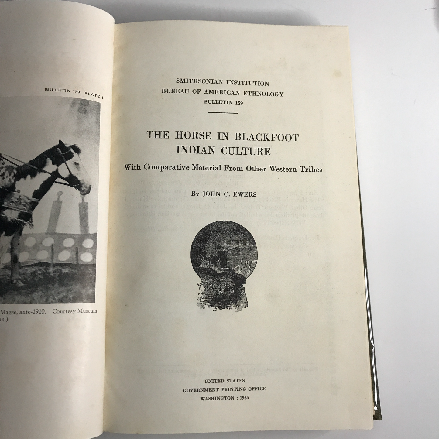 The Horse in Blackfoot Indian Culture - John C. Ewers - 1955