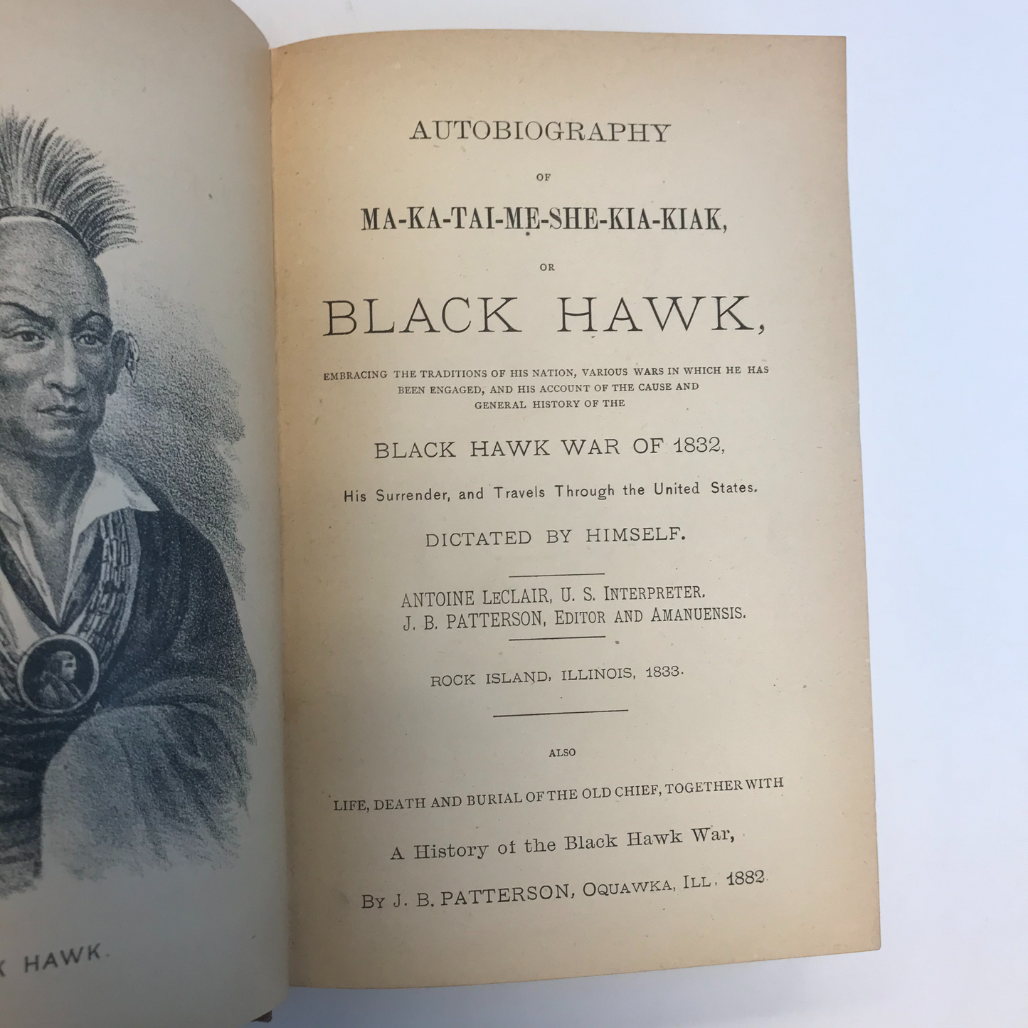 Autobiography of Black Hawk - Black Hawk 1882