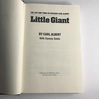 Little Giant - Carl Albert - Inscribed - Oklahoma - 1990