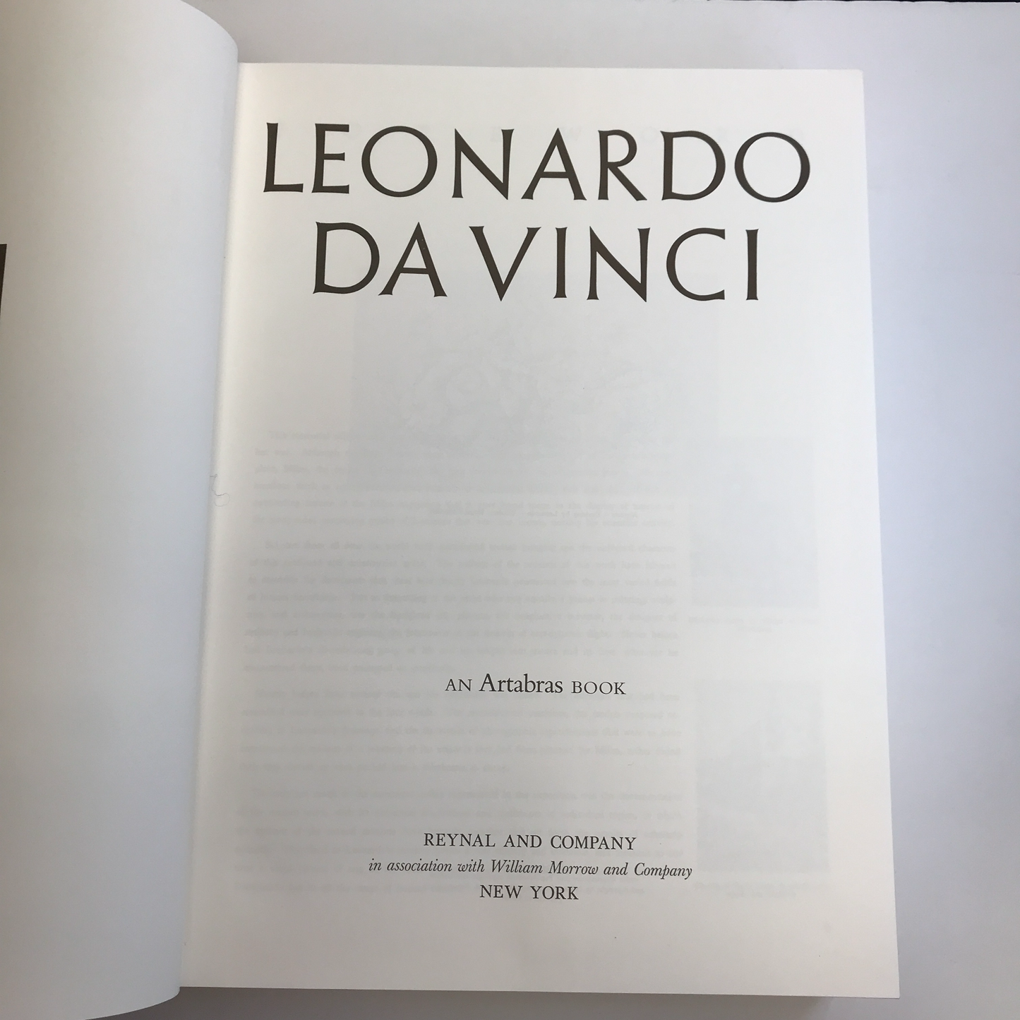 Leonardo Da Vinci - Reynal and Company - 1965