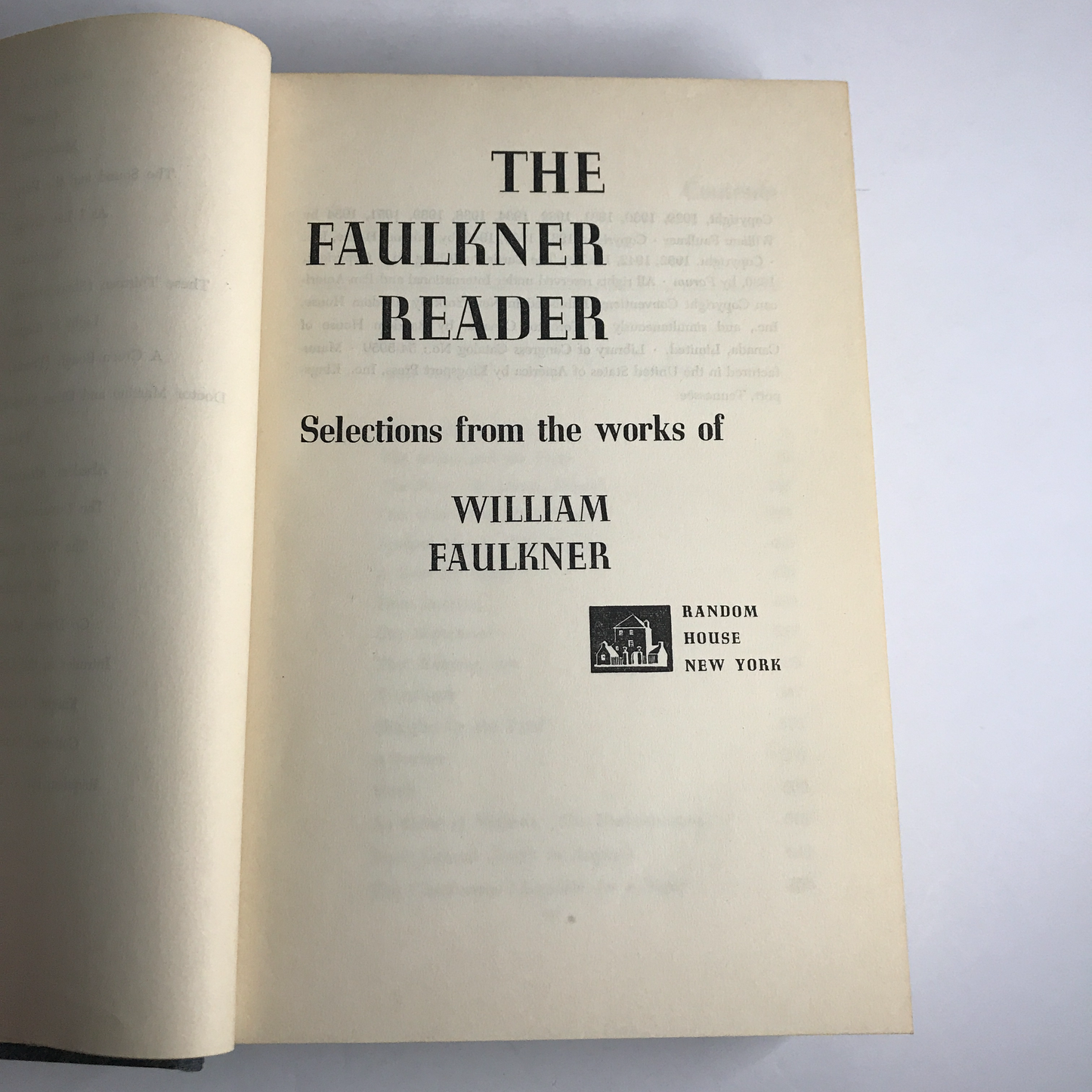 The Faulkner Reader - William Faulkner - 1954