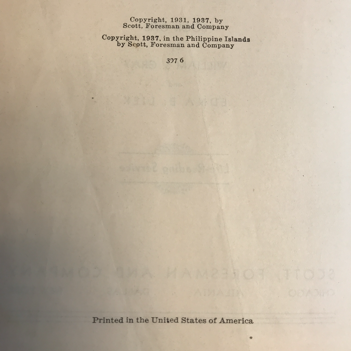 Elson-Gray Basic Readers - Teachers Edition - William S. Gray and Edna B. Liek - 1937