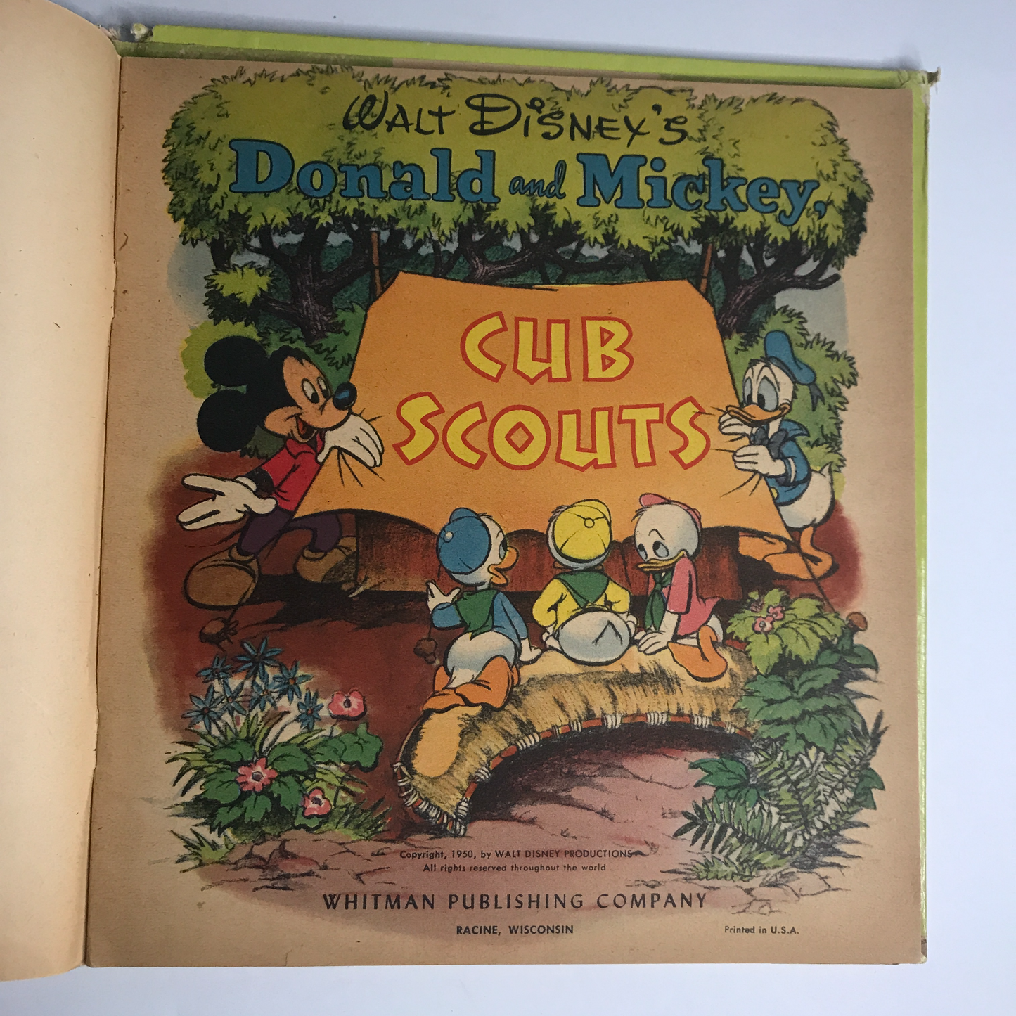 Donald and Mickey, Cub Scouts - Walt Disney - 1950