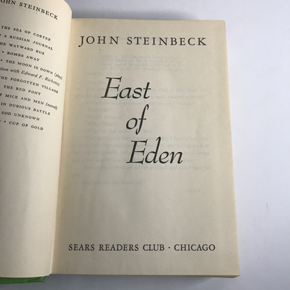 East of Eden - John Steinbeck - Mismatched Dust Jacket - 1952