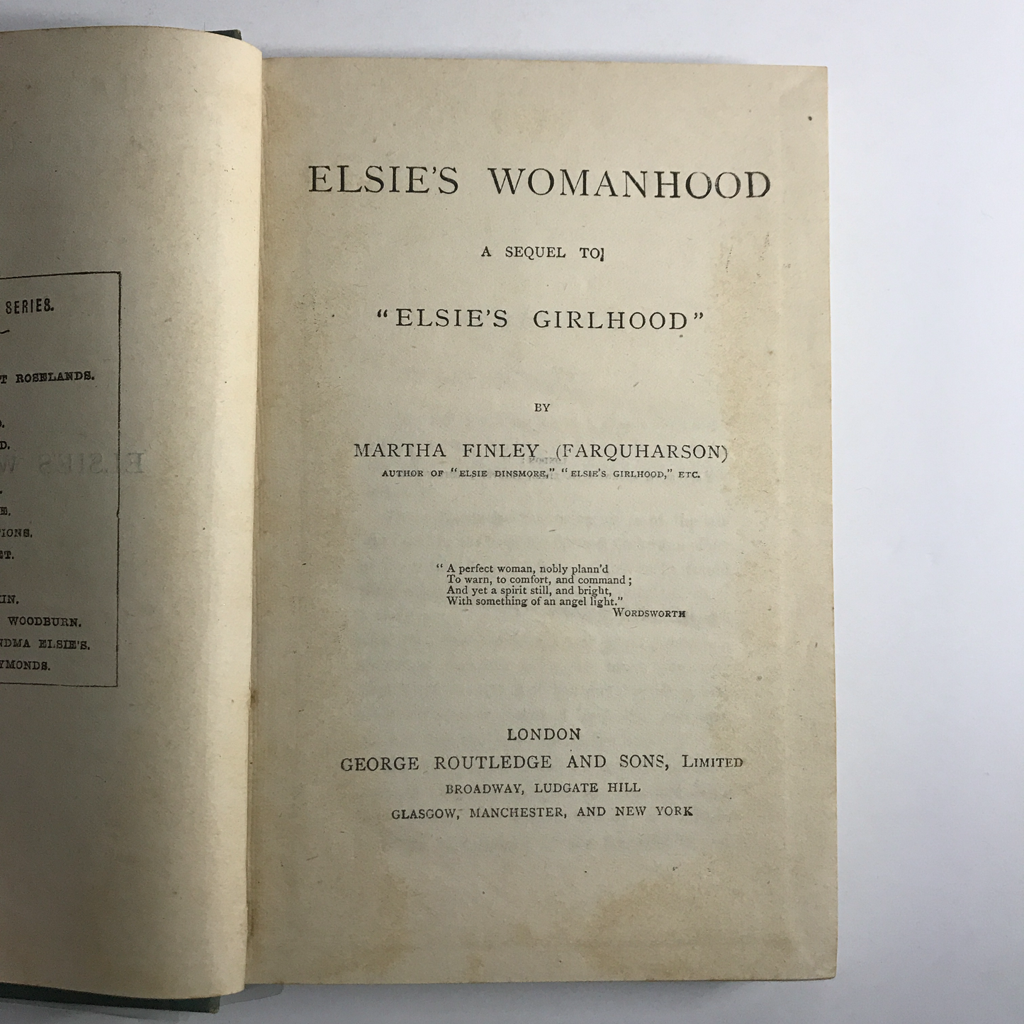 Elsie's Womanhood - Martha Finley - 1890