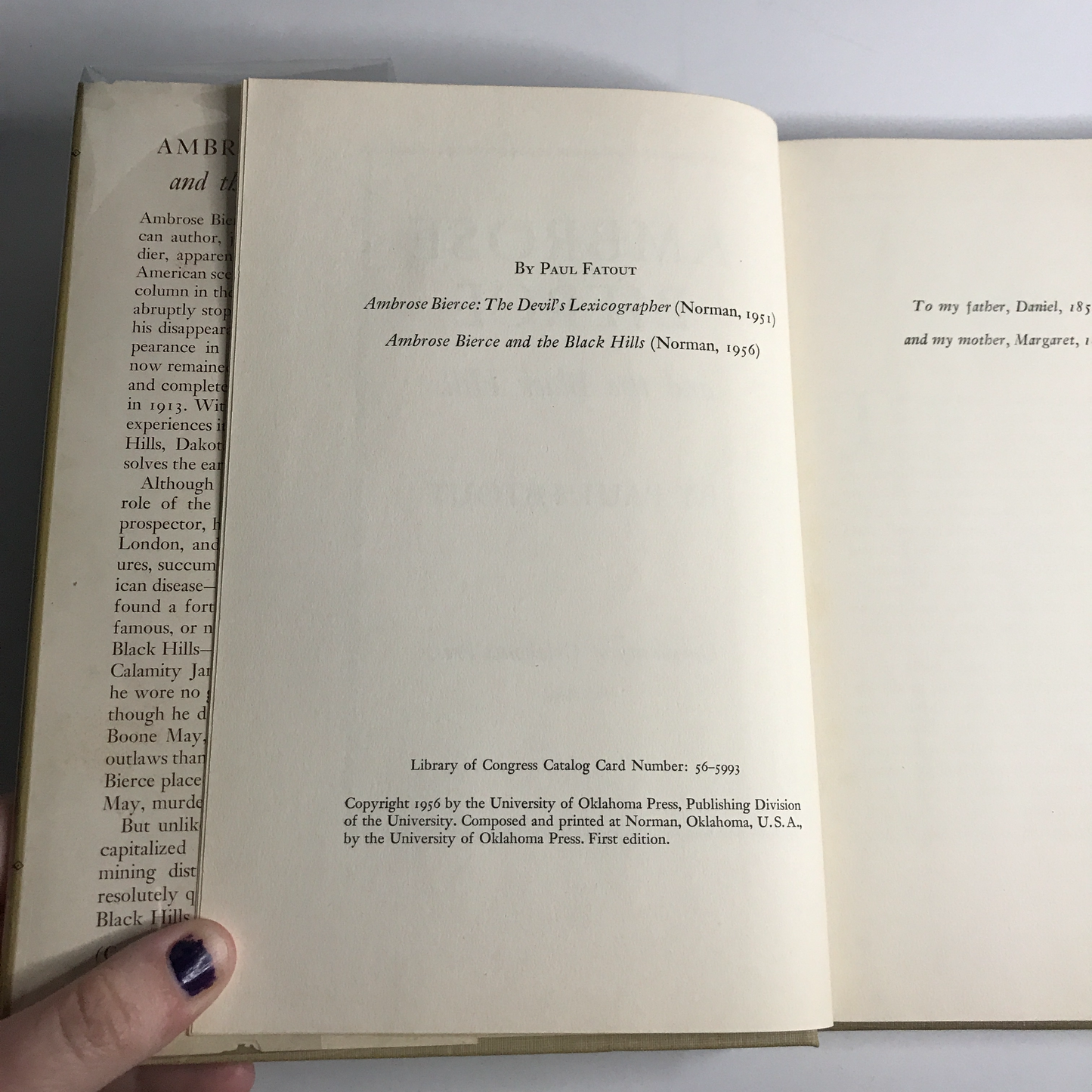 Ambrose Bierce and the Black Hills - Paul Fatout - 1956