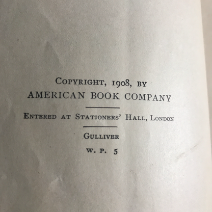 Baldwin's Gullivar's Travels - Johnathan Swift (Retold) - 1908