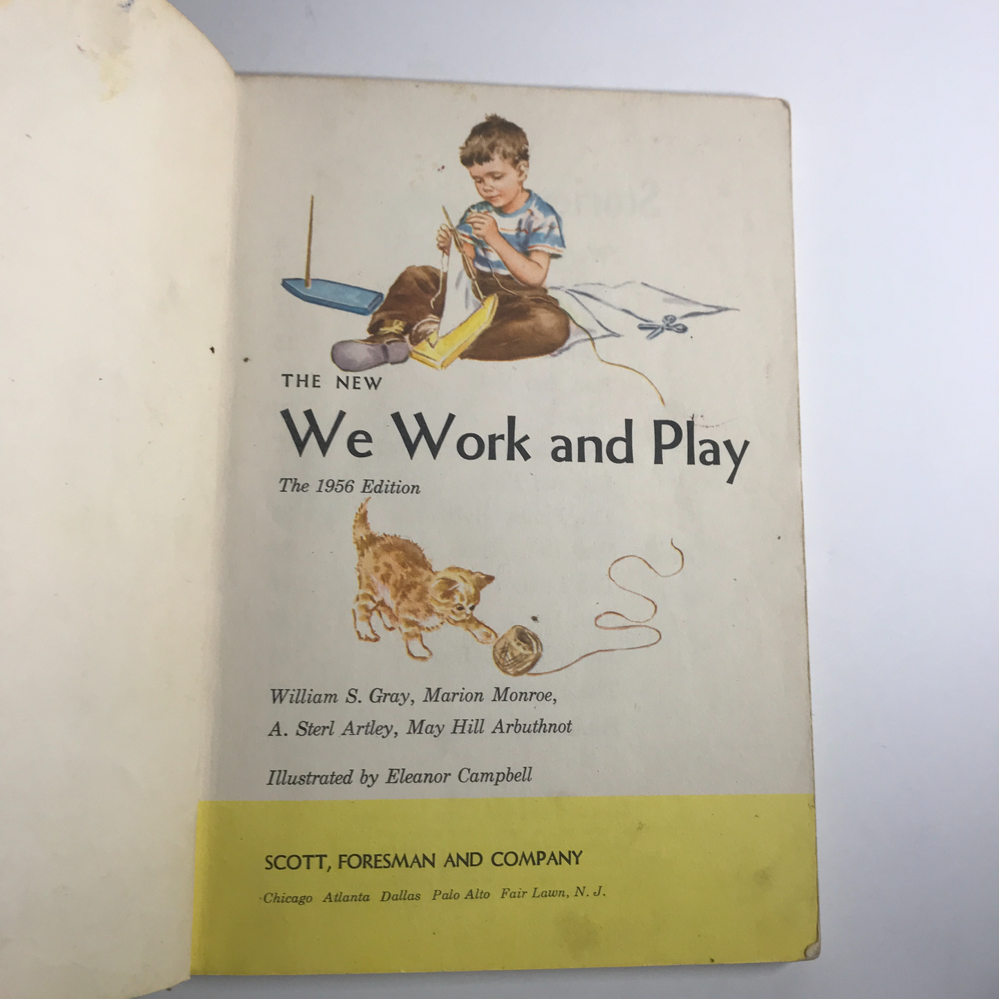 The New  "We Work and Play" - The New Basic Readers - 1956