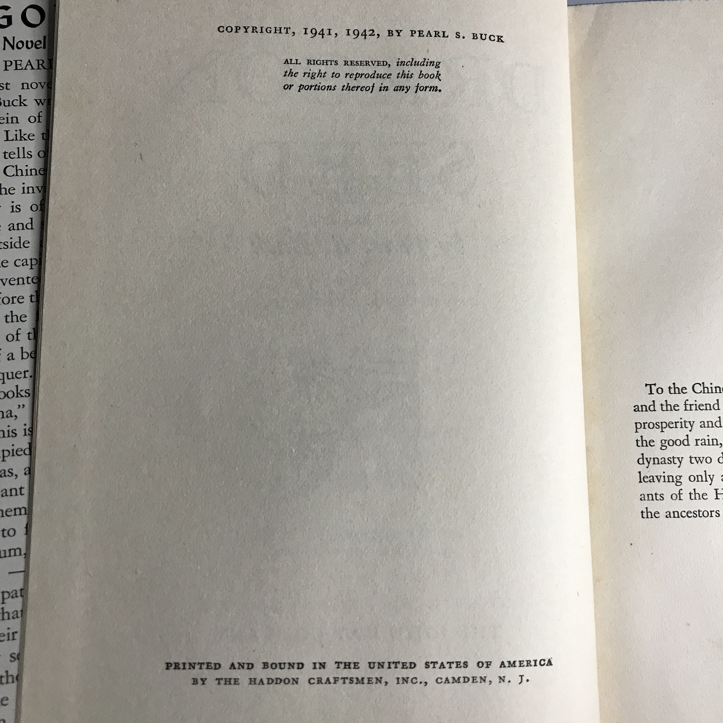 Dragon Seed - Pearl S. Buck - 1st Edition