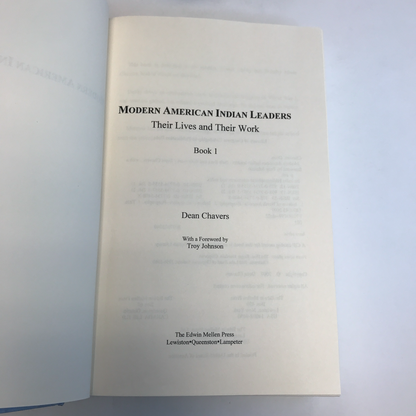 Modern American Indian Leaders - Dean Chavers - 2007