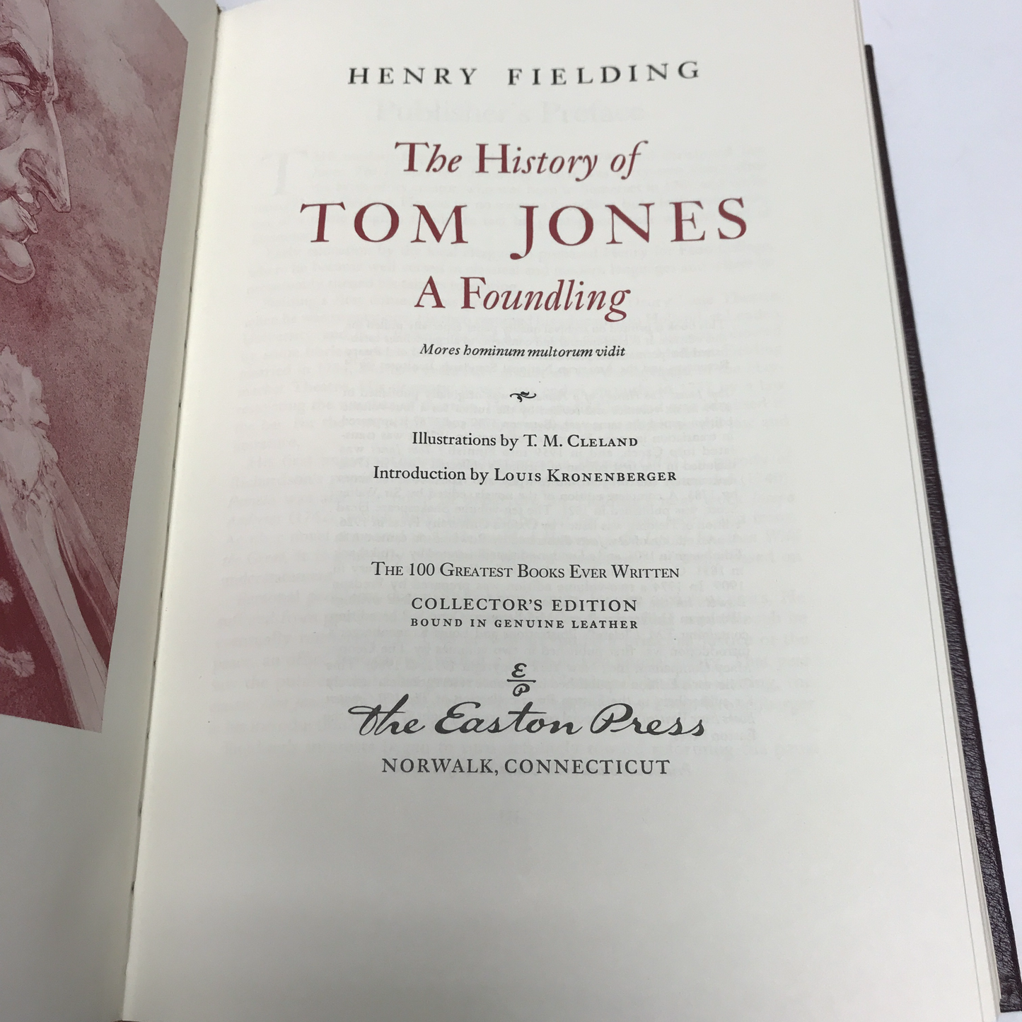 The History of Tom Jones: A Foundling - Henry Fielding - Easton Press - 1979