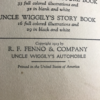 Uncle Wiggly's Automobile - Howard R. Caris - 1913