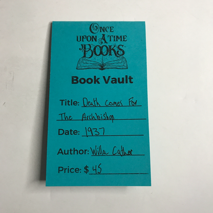 Death Comes for the Archbishop - Willa Cather - 1937