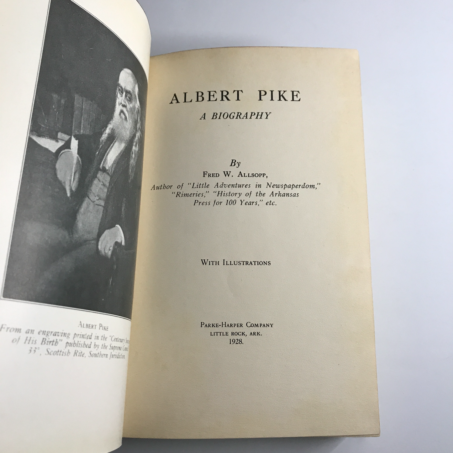 Albert Pike - Fred W. Allsopp - Arkansas - 1928