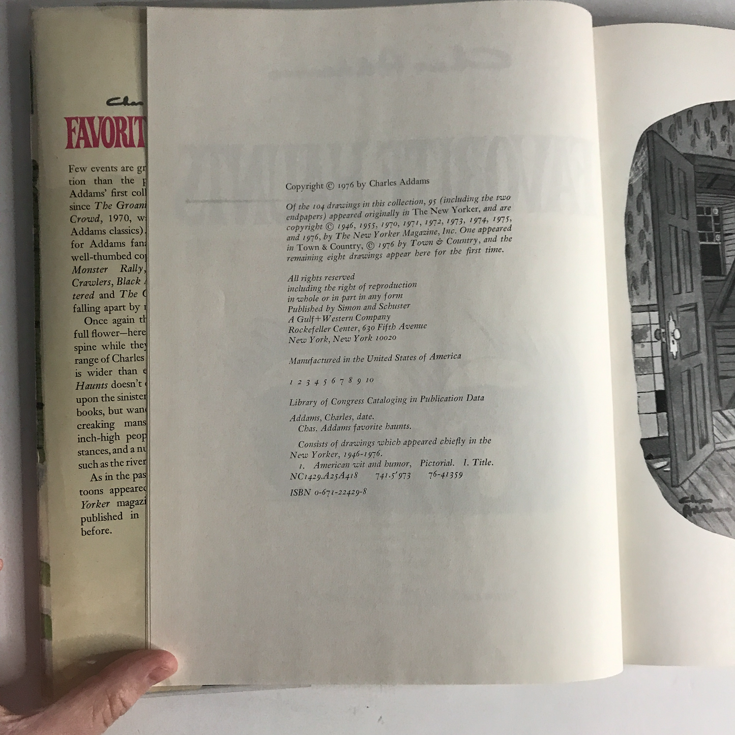 Favorite Haunts - Charles Addams - 1st Edition - 1976