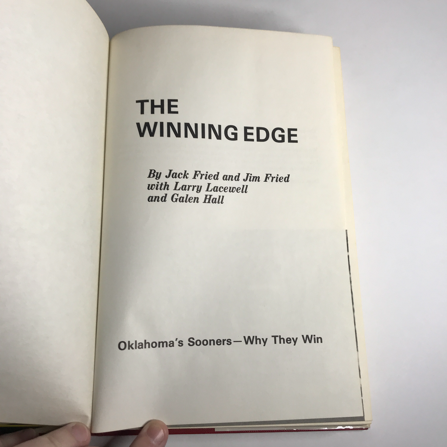 The Winning Edge - Jack and Jim Fried - Oklahoma - 1976