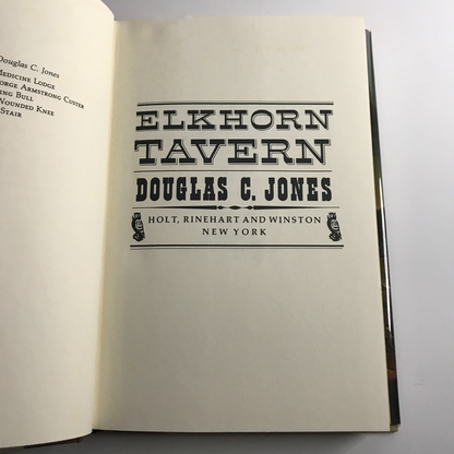 Elkhorn Tavern - Douglas C. Jones - 1st Edition - Signed - 1980