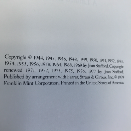 The Collected Stories of Jean Stafford - Jean Stafford - Franklin Library - 1979