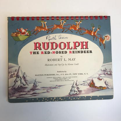 Rudolph the Red-Nosed Reindeer - Robert L. May - Pop Up - 1939