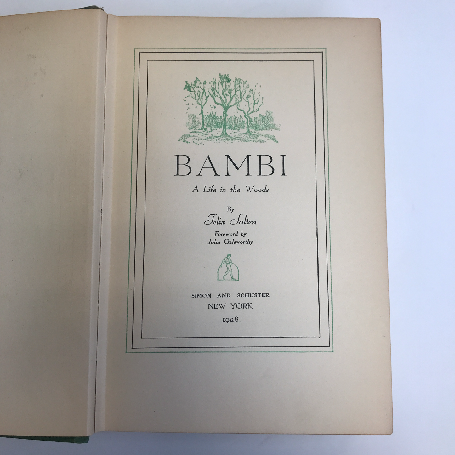 Bambi - Felix Salten - 1st American Edition - 1928