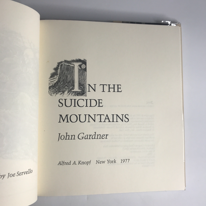 A Tale in the Suicide Mountains - John Gardner - 1st Edition- 1977