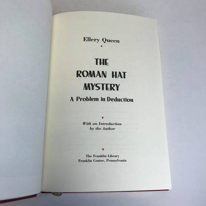 The Roman Hat Mystery - Ellery Queen - Franklin Library - 1989