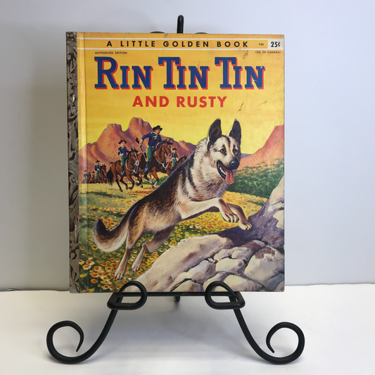 Rin Tin Tin and Rusty - Monica Hill - "A" Print - 1955 - Little Golden