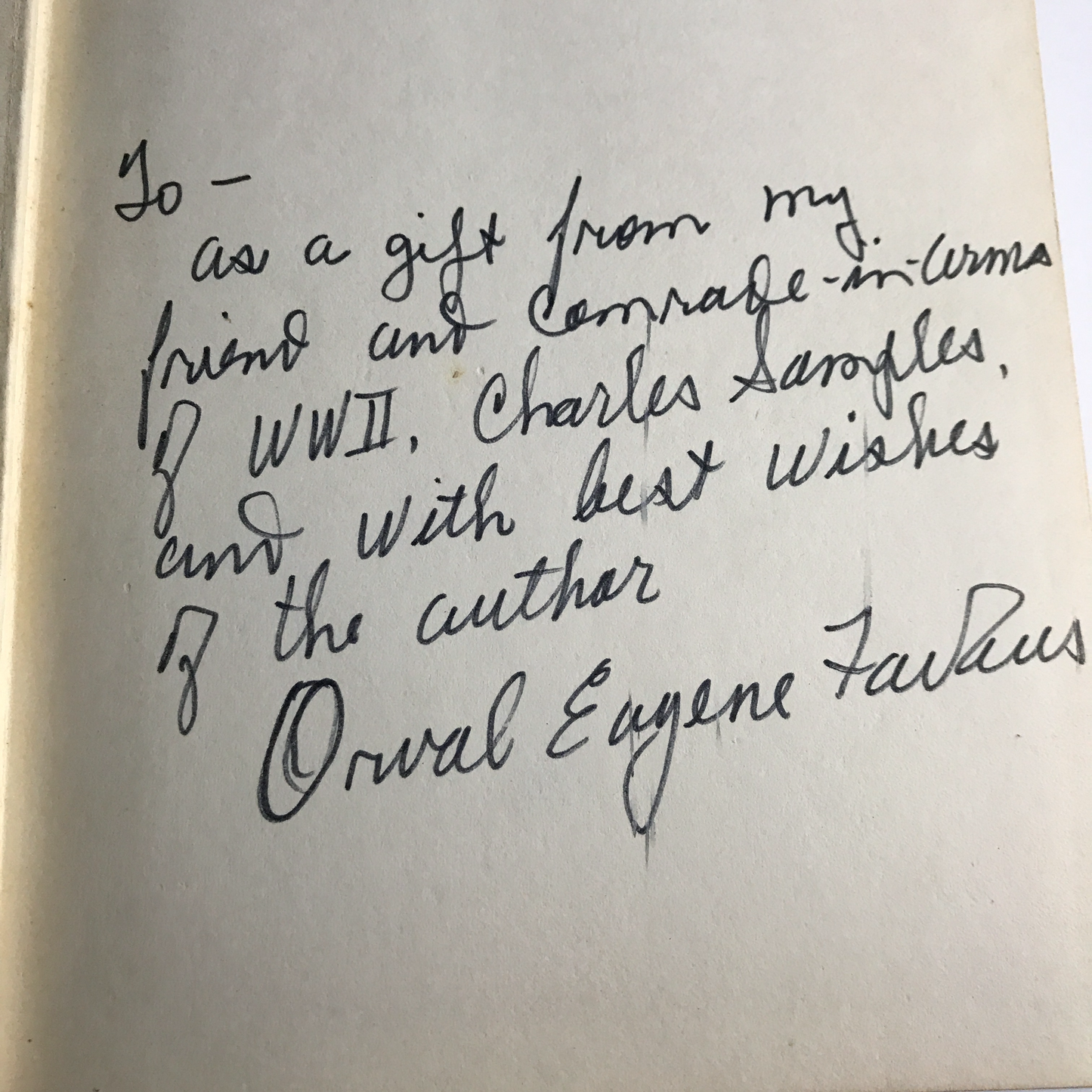 In this Far Away Land - Orval Eugene Faubus - Signed - Arkansas - 1971