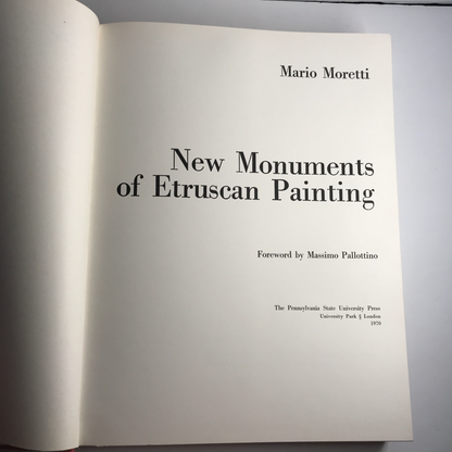 New Monuments of Etrucsan Painting - Mario Moretti - 1970