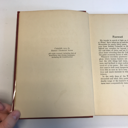 Wild Animals At Home - Ernest Thompson Seton - 1st Edition - 1912