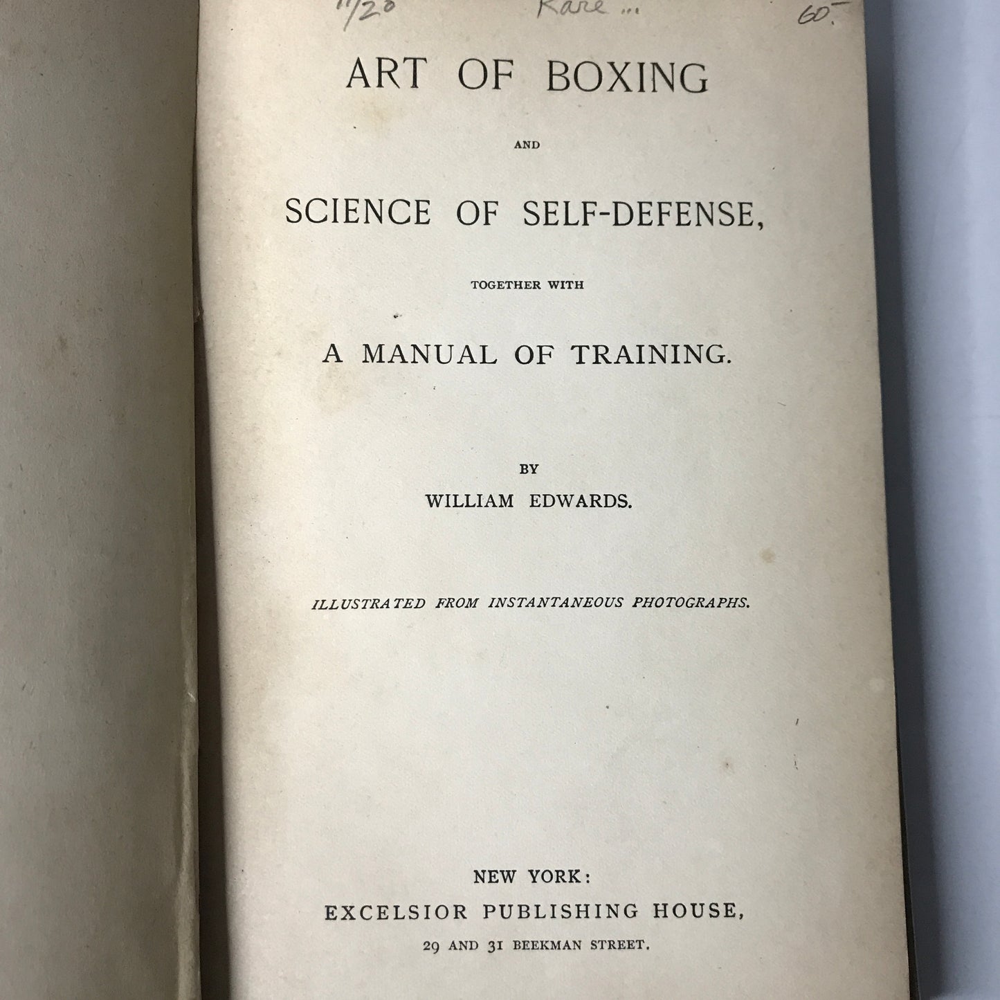 Art of Boxing and Manual of Training - William Edwards - 1888