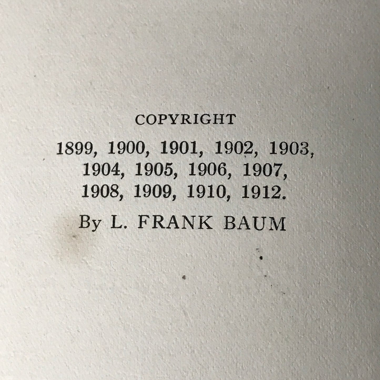 Baum's Own Book for Children - L. Frank Baum - 1912 - Apparent 1st