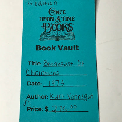 Breakfast of Champions - Kurt Vonnegut Jr. - 1973 - 1st Edition