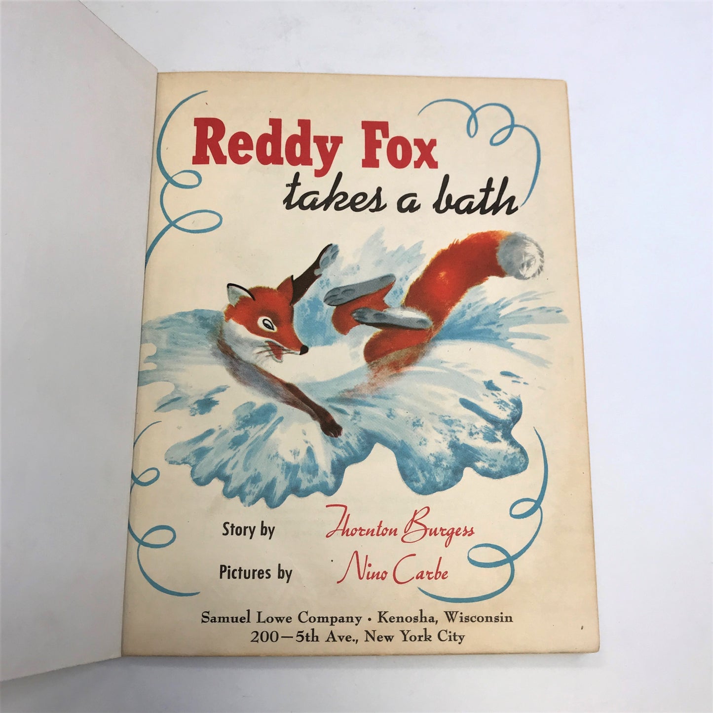 Reddy Fox Takes a Bath - Thornton Burgess - 1953