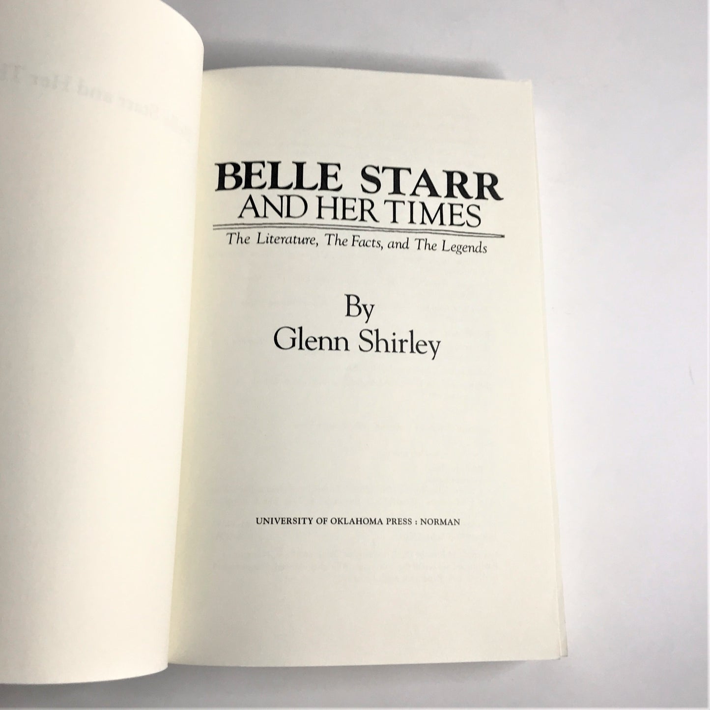 Belle Starr and Her Times - Glenn Shirley -1990