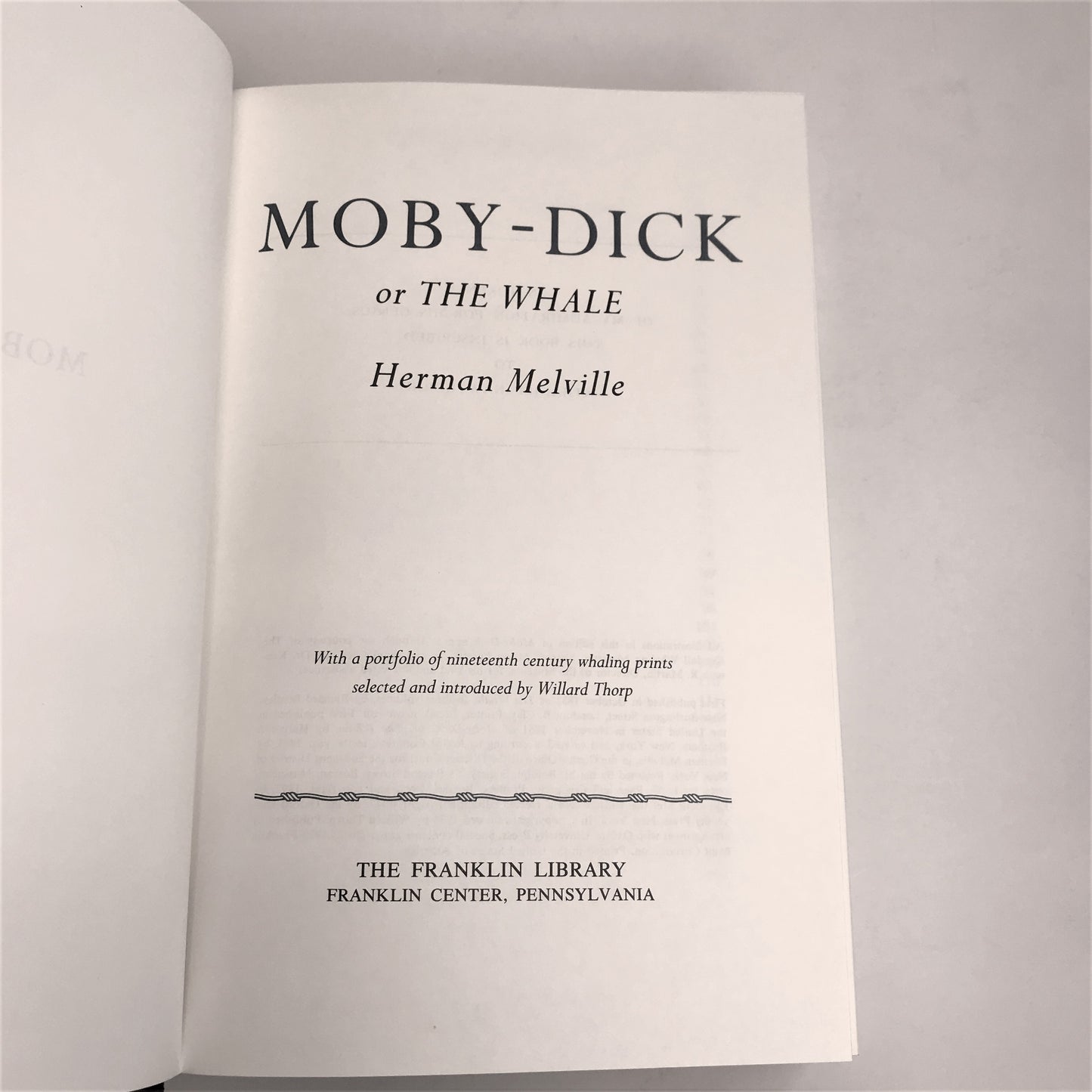 Moby Dick - Herman Melville - Franklin Library - 1979