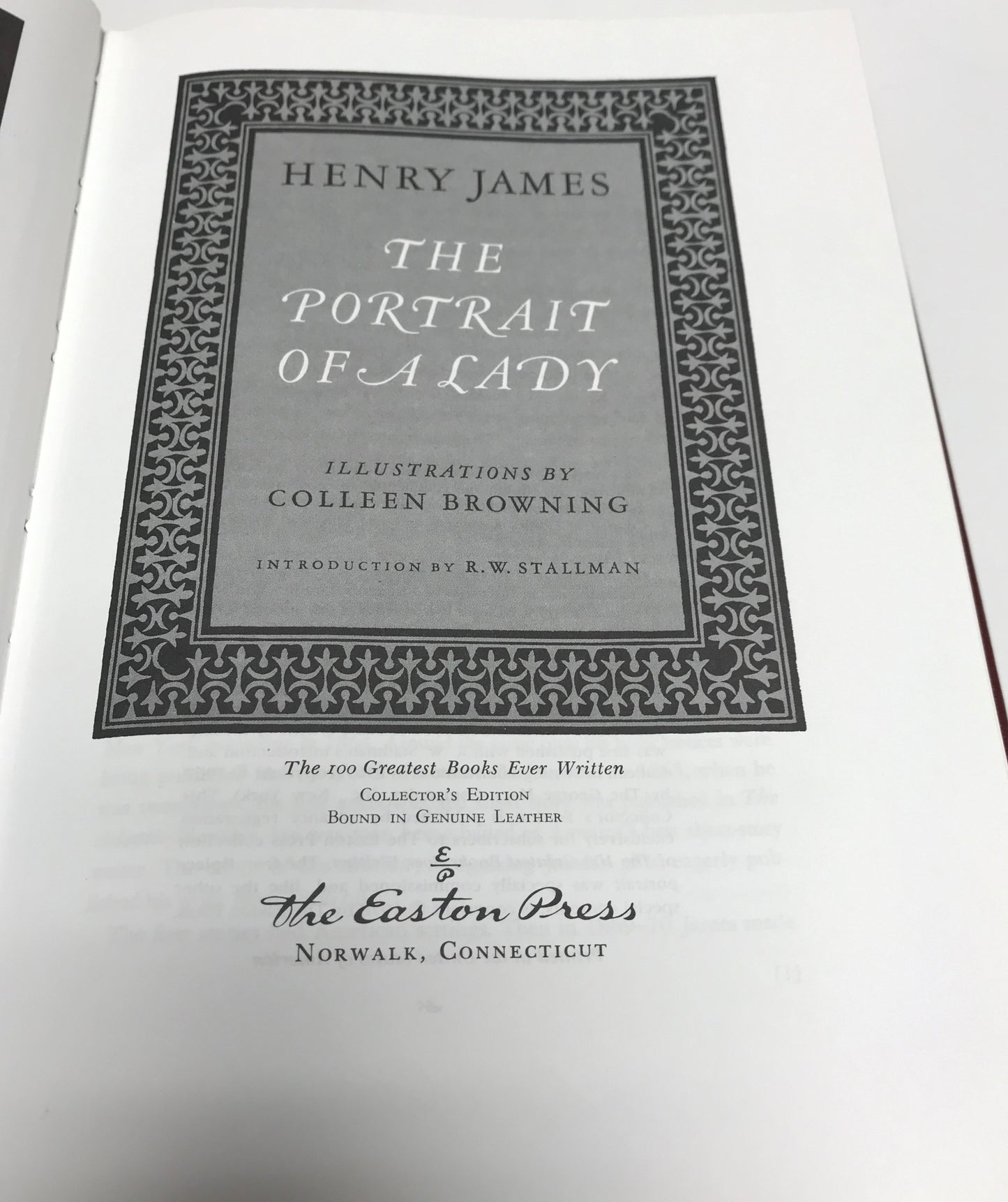 The Portrait of a Lady - Henry James - Easton Press - 1978