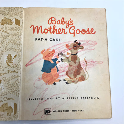 Baby's Mother Goose Pat-A-Cake - Little Golden Book - 1971