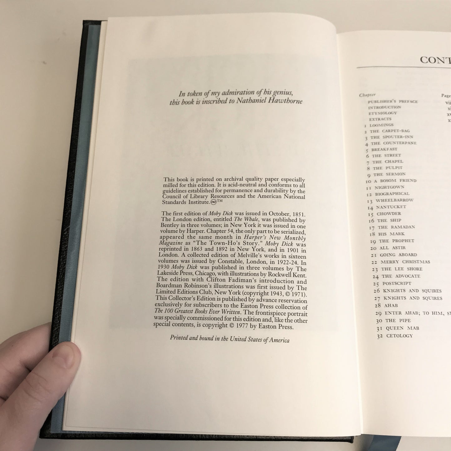Moby Dick - Herman Melville - Easton Press - 1977