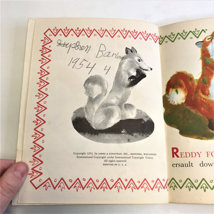 Reddy Fox Takes a Bath - Thornton Burgess - 1953