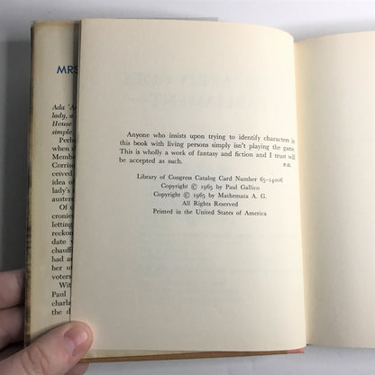 Mrs. 'Arris Goes to Parliament - Paul Gallico - 1965