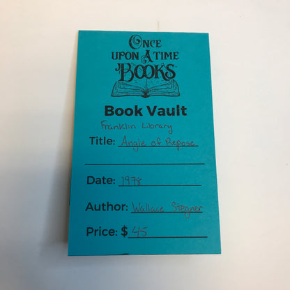 Angle of Repose - Wallace Stegner - Franklin Library - 1978