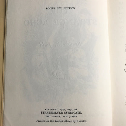 The Strange Echo - Frances K. Judd - 1st Edition - 1952